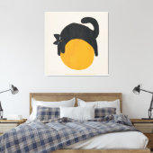 Katze mit Kugelschreiber Leinwand (Insitu (Schlafzimmer))