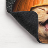 Katze mit Kürbishaar Mousepad (Ecke)