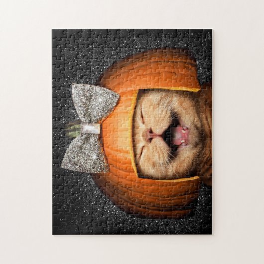 Katze mit Kürbishaar Puzzle (Vertikal)