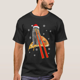 Katze mit Laseraugen Pizzakatze T-Shirt