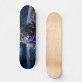 Katze mit Lasern aus den Augen Skateboard (Vorderseite)
