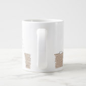 Katze mit leerem Gericht Jumbo-Tasse (Rückseite)