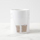 Katze mit leerem Gericht Jumbo-Tasse (Vorderseite)