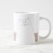 Katze mit leerem Gericht Jumbo-Tasse (Rechts)