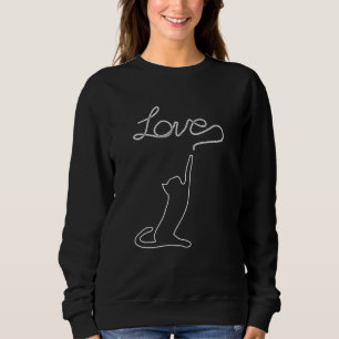 Katze mit Liebe für Katzen Katzen Katzen, die Desi Sweatshirt