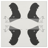 Katze mit Löwenschatten Stoff (Muster)