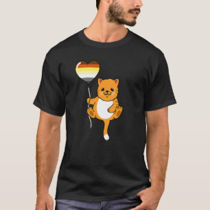 Katze mit Luftballon Schwuler Bär T-Shirt