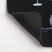 Katze mit Martini-GL-Schwanz Mousepad (Ecke)