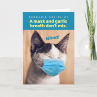 Katze mit Maske - Masken und schlechter Atem nicht