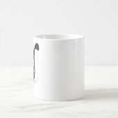 Katze mit Mäusegeschenk Tasse (Mittel)