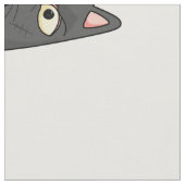 Katze mit Messergewebe Stoff (Nahaufnahme)