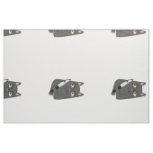 Katze mit Messergewebe Stoff (Fat Quarter (45,7 x 55,9 cm))