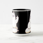 Katze mit Mittelfinger Tasse (Zentrum)