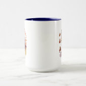 Katze mit Monarchschmetterlingen Tasse (Zentrum)