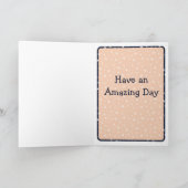 Katze mit Mond und Sternen Karte (Innenseite)