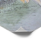 Katze mit Monokel, Louis Wain Poster (Ecke)