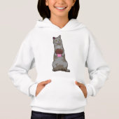 Katze mit Muffin Hoodie (Vorderseite)
