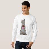 Katze mit Muffin Sweatshirt (Vorne ganz)