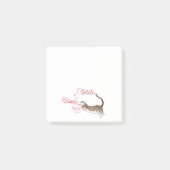 Katze mit Multifunktionsleisten-Nachrichten Post-I Post-it Klebezettel (Vorderseite)