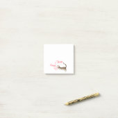 Katze mit Multifunktionsleisten-Nachrichten Post-I Post-it Klebezettel (Auf Schreibtisch)