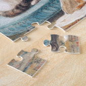 Katze mit Musik Puzzle (Seite)