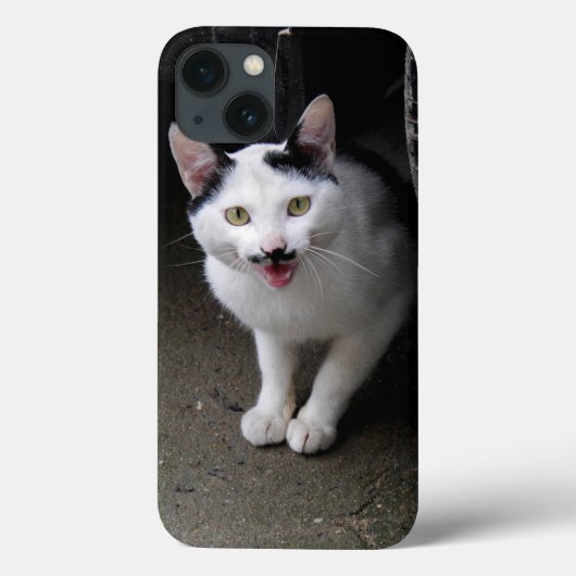 Katze mit Mustache Case-Mate iPhone Hülle (Rückseite)