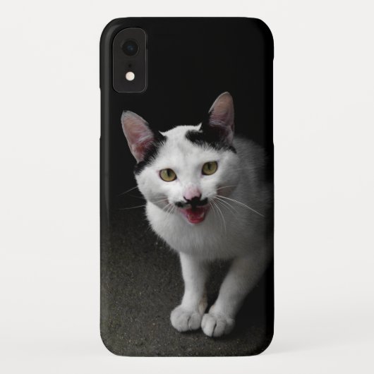 Katze mit Mustache Case-Mate iPhone Hülle (Rückseite)