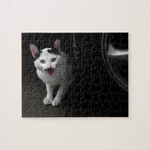 Katze mit Mustache Puzzle