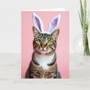 Katze mit Ohren Novelty Karte