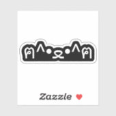 Katze mit Paws Emoticon ฅ^ ・ ع^ฅ Japanisch Kaomoji Aufkleber (Blatt)