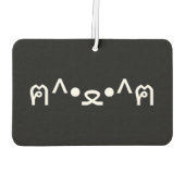 Katze mit Paws Emoticon ฅ^ ・ ع・ Japanisch Kaomoji  Autolufterfrischer (Rückseite)