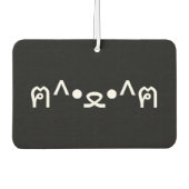 Katze mit Paws Emoticon ฅ^ ・ ع・ Japanisch Kaomoji  Autolufterfrischer (Vorderseite)