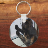 Katze mit PC Schlüsselanhänger (Vorderseite)