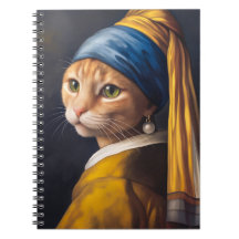 Katze mit Perlenohrring | Funny Vermeer Parody