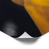 Katze mit Perlenohrring | Funny Vermeer Parody Poster (Ecke)