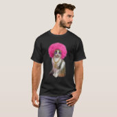 Katze mit Perücke T-Shirt (Vorne ganz)
