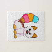 Katze mit Popsikel Puzzle (Horizontal)