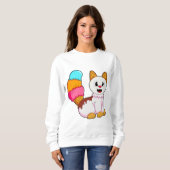 Katze mit Popsikel Sweatshirt (Vorne ganz)