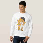 Katze mit Ramen Bowl Sweatshirt (Vorne ganz)