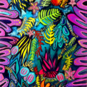 Katze mit Regenbogendecke Karte