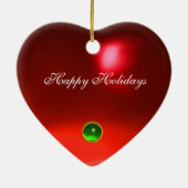 KATZE MIT ROTEN RIBBON UND SONNENBLUMEN KERAMIKORNAMENT (Hinten)