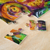 KATZE MIT ROTEN RIBBON UND SONNENBLUMEN PUZZLE (Seite)