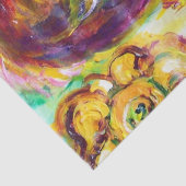 KATZE MIT ROTEN RIBBON UND SONNENBLUMEN SEIDENPAPIER (Detail)