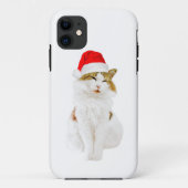 Katze mit Santa's Hat Case-Mate iPhone Fall Hülle (Rückseite)