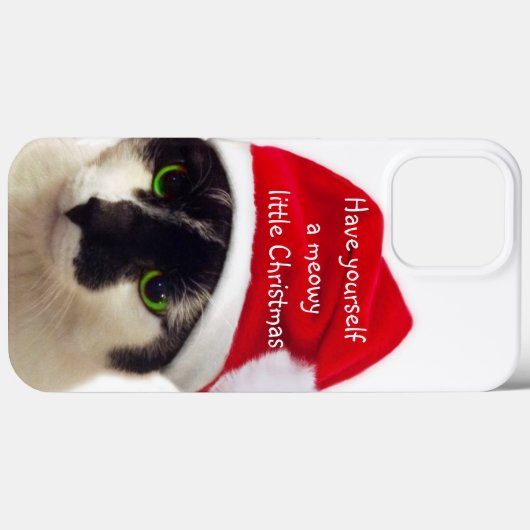Katze mit Santa's Hat Case-Mate iPhone Fall Hülle (Rückseite (Horizontal))