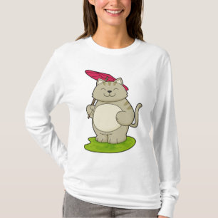 Katze mit Schirm T-Shirt