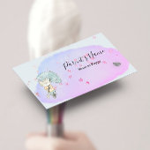 Katze mit Schirm Visitenkarte