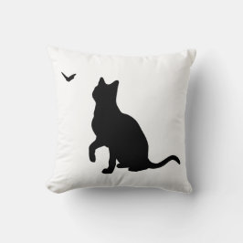 Katze mit Schmetterling Kissen