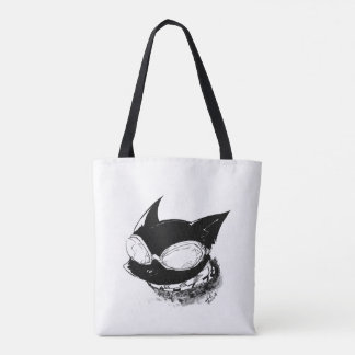 Katze mit Schutzbrillen-Logo-Tasche Tasche