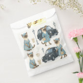 Katze mit schwarzem Taxi in London England Geschenktütchen (Versiegelt)